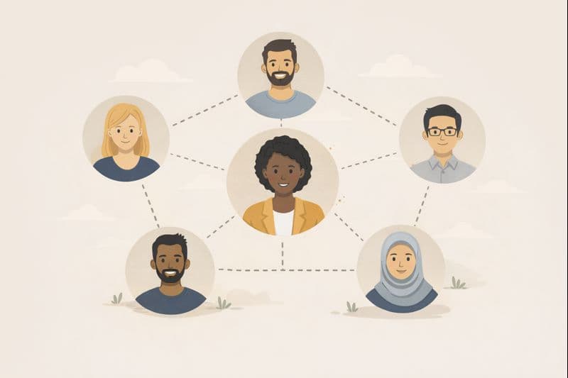 Network of connected people